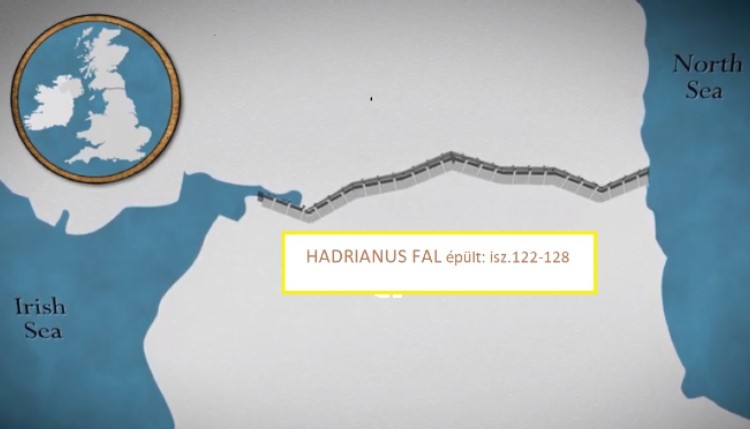 Hadrianus fal térképen