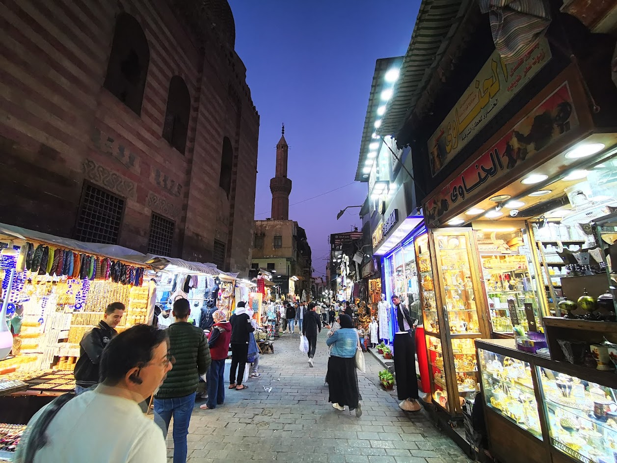 Kairo bazár utca