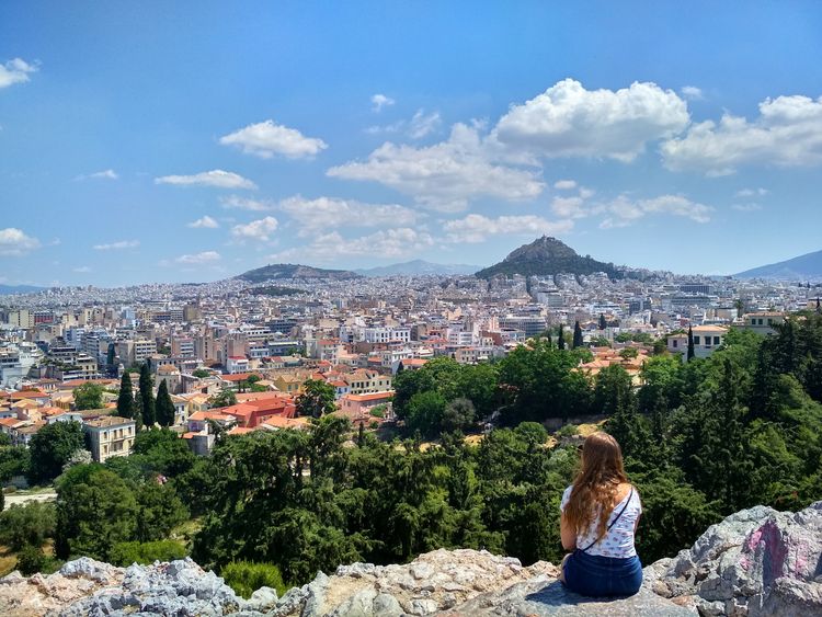 Athén Árész dombja kilátás
