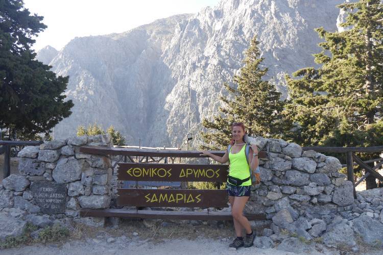 Samaria szurdok bejáratx