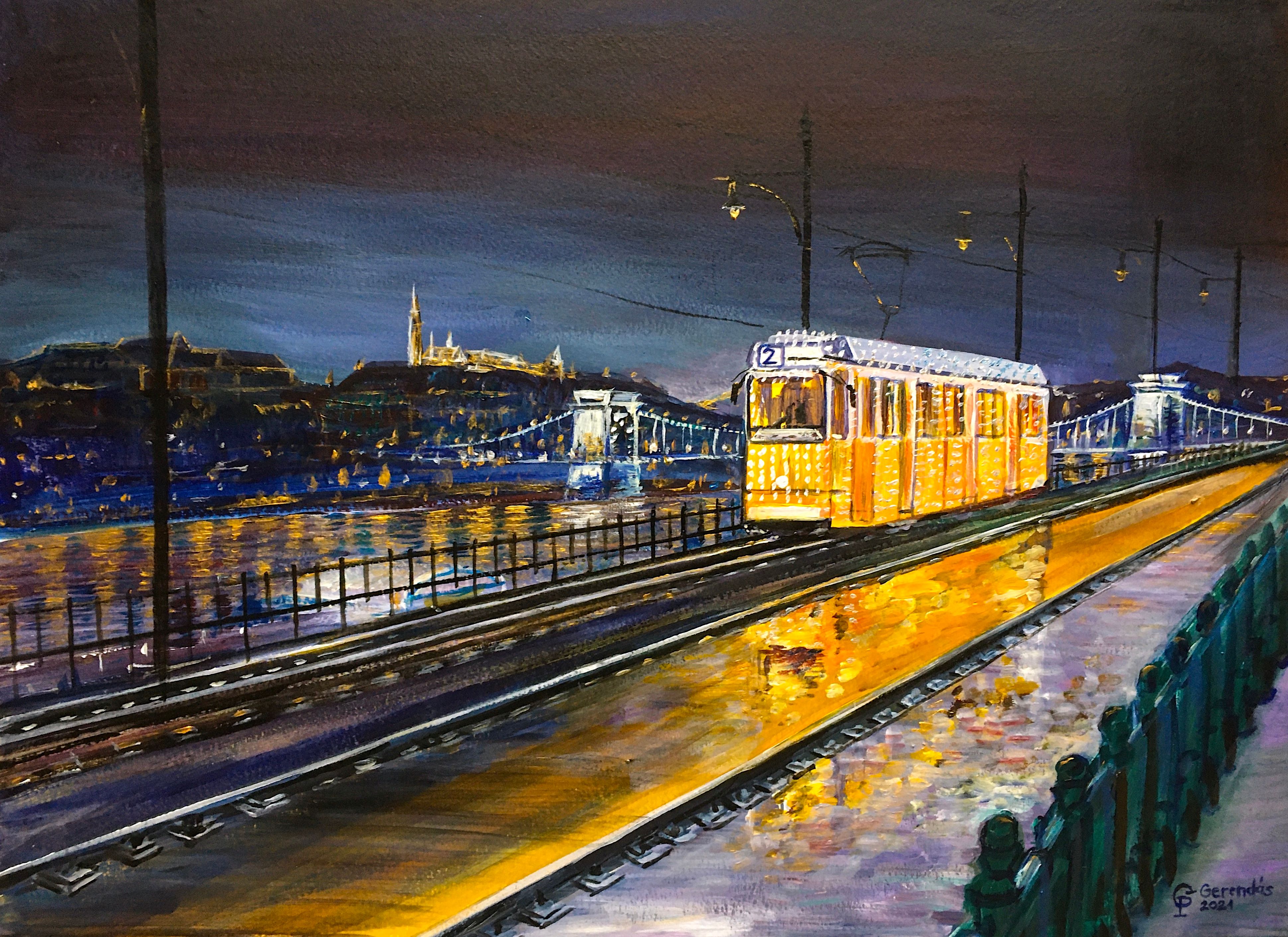 Festmény Budapestről