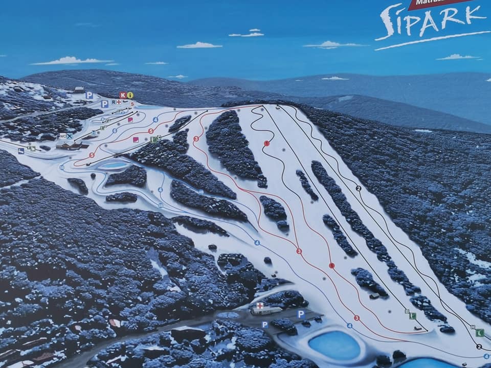 Mátraszentistván sítérkép