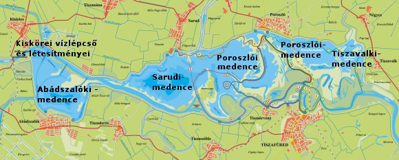 Tisza tó mapx